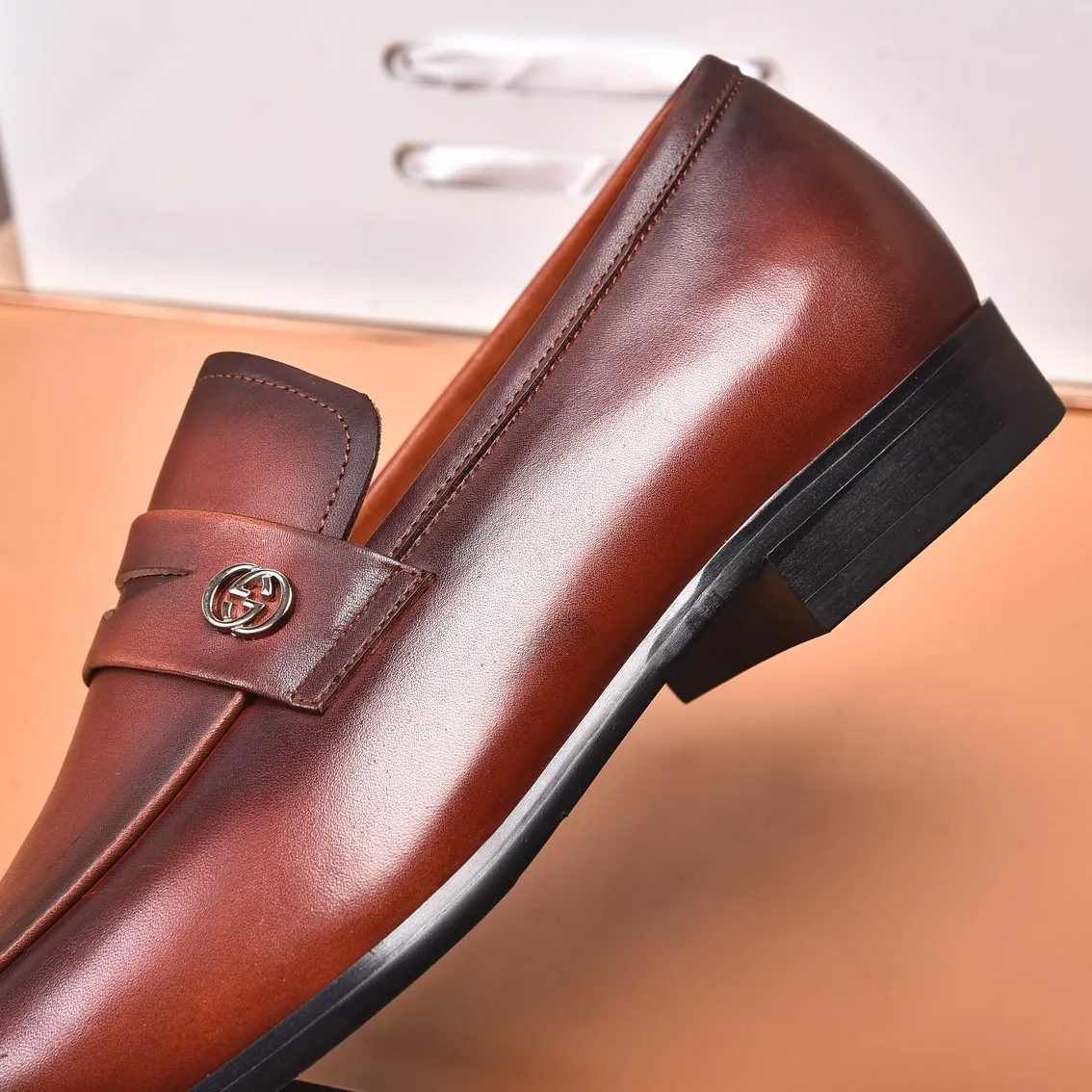 Men's shoes💰540📛📛Original (water-dyed cowhide) Gucci GUCCI official website formal shoes🌀 Italian🇮🇹imported cowhide➕top imported water-dyed cowhide lining💋Finely handmade original bottom, the real thing looks better when photographed in person Standard size 38-44